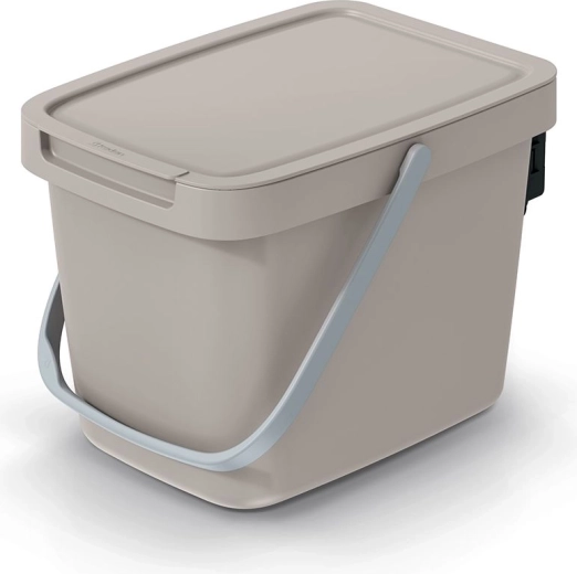 Coș de gunoi Systema Q Collect 6 l maro deschis