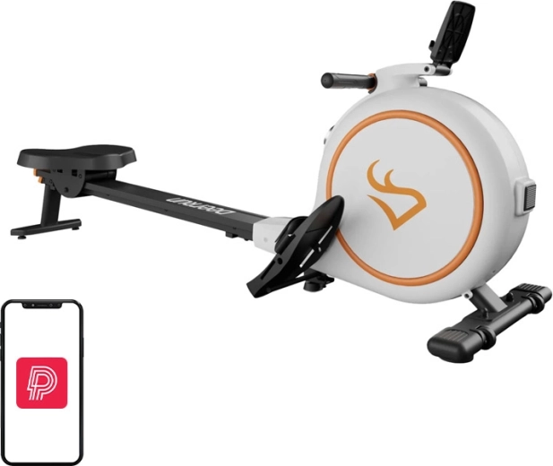 Aparat de vâslit magnetic DeerRun RW600 alb