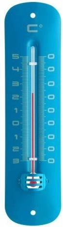 Termometru analogic TFA pentru interior și exterior din metal lăcuit – albastru