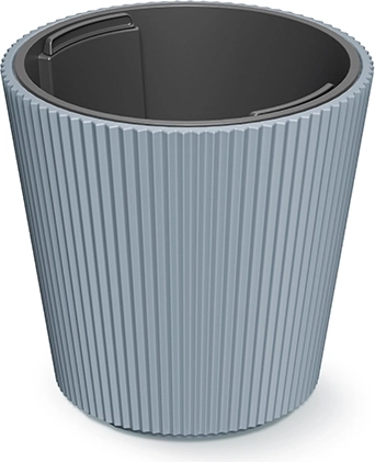 Ghiveci Milly cu inserție 29,9 cm – gri deschis