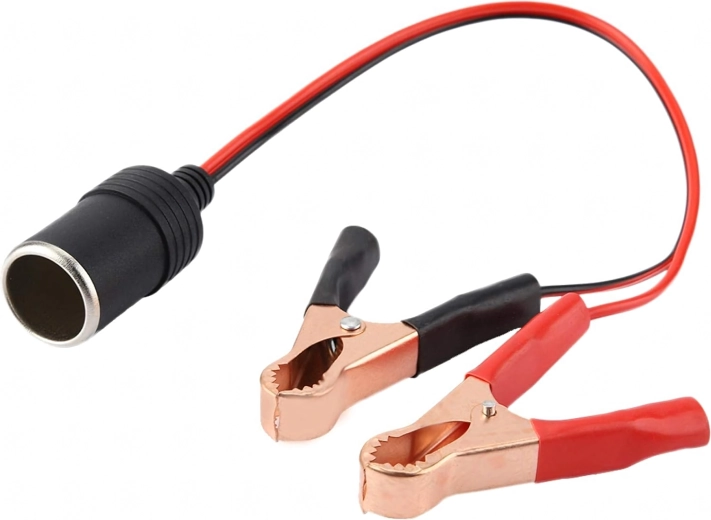 Adaptor pentru priză brichetă cu clești crocodil 12/24 V