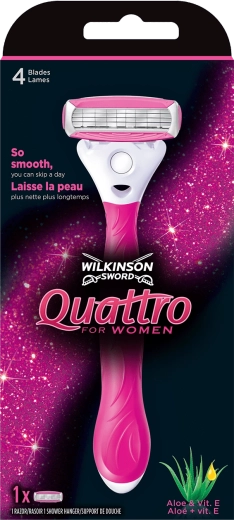Aparat de ras pentru femei WILKINSON QUATTRO FOR WOMEN + 1 capăt