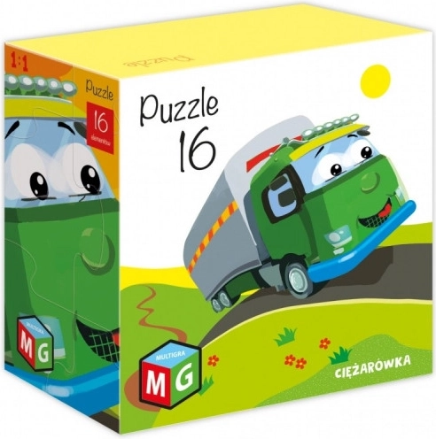 Puzzle 16 piese Multigra camion