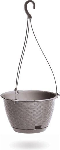 Ghiveci suspendat Ratolla Round, 21,5 cm, mocca