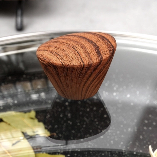 Priză confortabilă cu aspect de lemn și evacuare a aburului