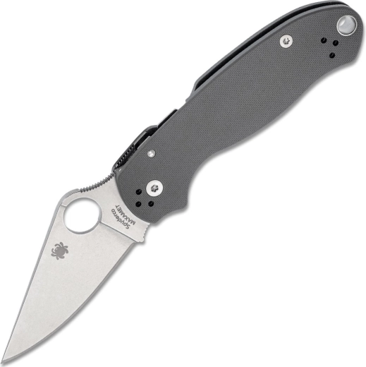 Spyderco Para 3 Maxamet cuțit de buzunar gri 7,6 cm cu finisaj stonewash și mâner G10