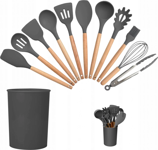 Set de 12 ustensile de bucătărie din silicon
