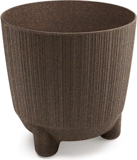 Ghiveci Ryfo N Eco Wood 16,8 cm culoare cafea