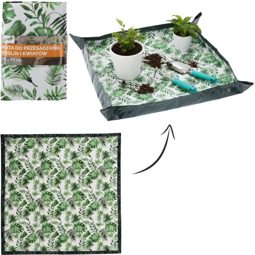 Covoraș pliabil impermeabil pentru transplantarea plantelor 75 × 75 cm