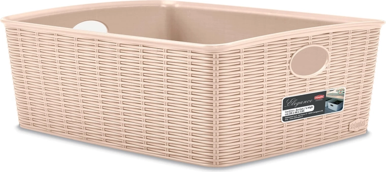 Coș Elegance bej 36 × 29 × 13 cm