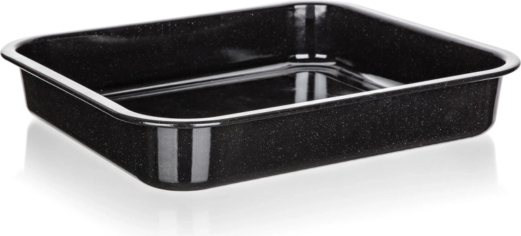 Tavă emailată CULINARIA Black 41 × 37 × 7 cm
