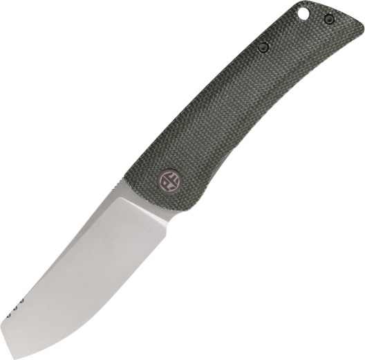 Petrified Fish Flavorist PFE05GRMP cuțit pliabil 8 cm, satin, Micarta verde
