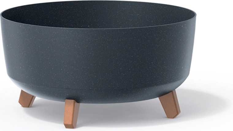 Ghiveci Gracia Low Eco Wood 38 cm – antracit