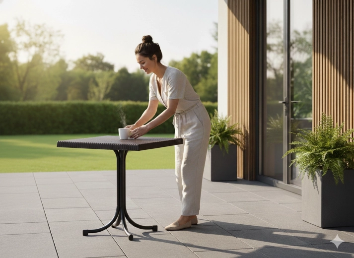 Ideală pentru terasă și spații mai mici