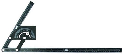 Raportor arcuit 0–180° 230 × 500 mm