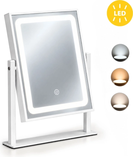 Oglindă cosmetică LED ModernHome 25 × 30 cm
