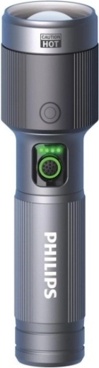 Lanternă reîncărcabilă USB‑C 1500 lm 2000 mAh Philips