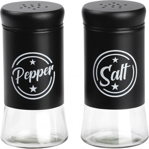 Sticlă rezistentă și metal negru mat