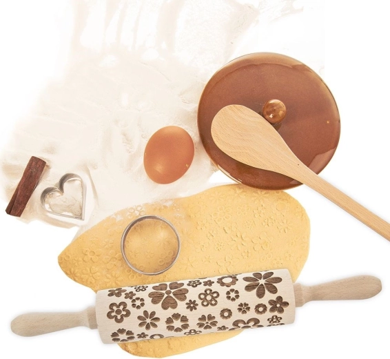 Relief floral fin pentru copt cu efect