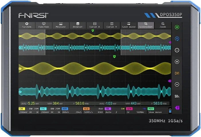 Osciloscop digital Fnirsi DPOS350P 4 în 1