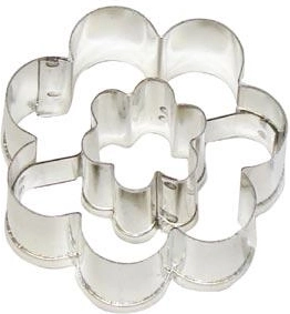 Formă de tăiat biscuiți floare cu floare interioară