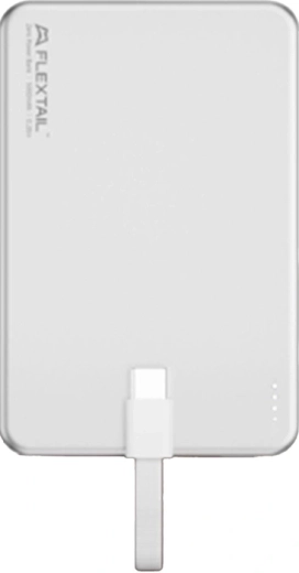 Flextail Zero Power Metal baterie externă magnetică 5000 mAh argintie