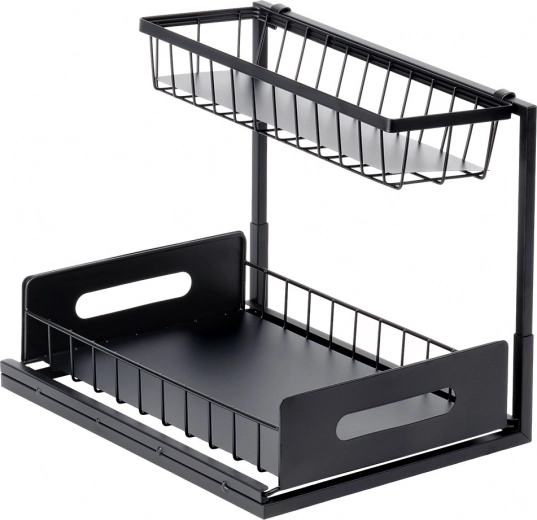 Construcție metalică stabilă, de culoare neagră