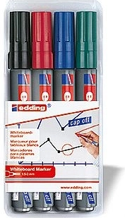 Markere pentru tablă albă Edding 250 – set 4 buc.