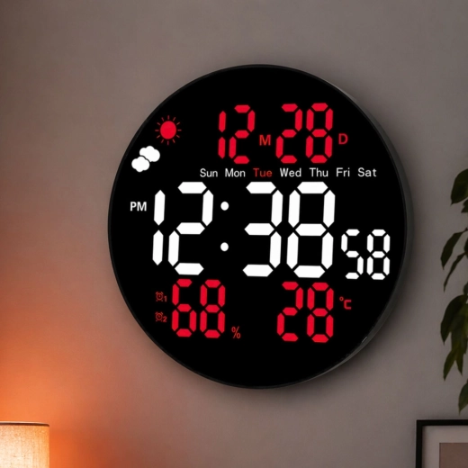 Temperatura, umiditatea, data și ziua săptămânii într-un singur loc