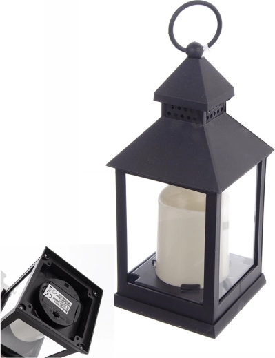 Felinar decorativ LED UH negru 23 cm