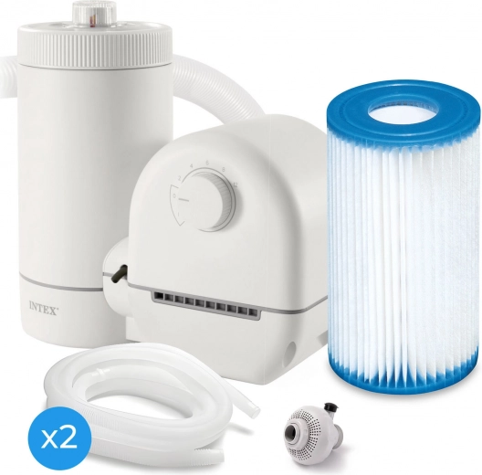 Pompă de filtrare pentru piscine 5678 l/h cu filtru cu cartuș și accesorii Intex