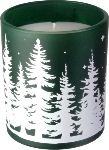 Lumânare parfumată în pahar Brad de Crăciun 8 × 9 cm, 206 g