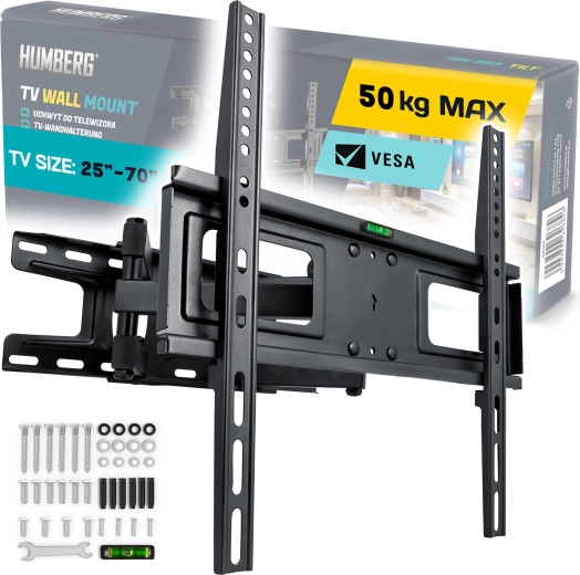 Suport de perete pentru TV 25–70" Humberg, capacitate 50 kg