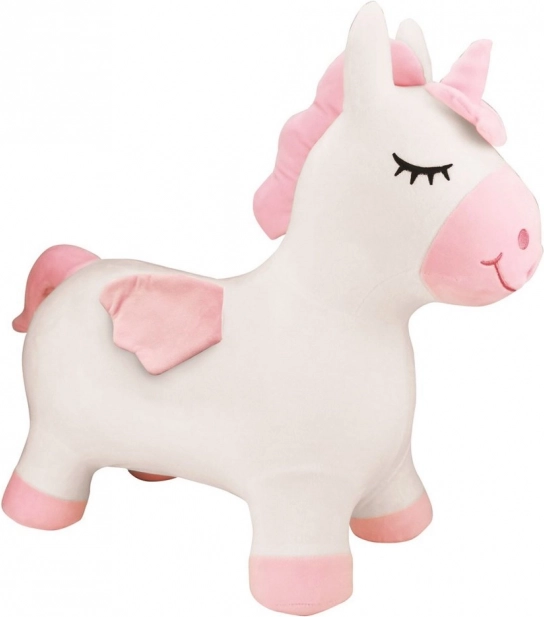 Unicorn săltăreț din pluș gonflabil