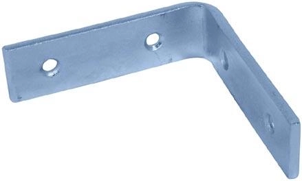 Colțar isoscel 40 × 100 × 100 mm, galvanizat, pachet 4 buc