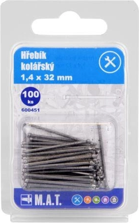 Cuie de dogărie 32 × 1,4 mm, 100 buc.