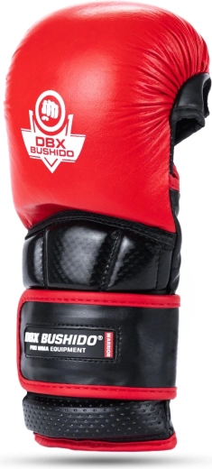 Mănuși MMA premium DBX BUSHIDO Warrior – roșii