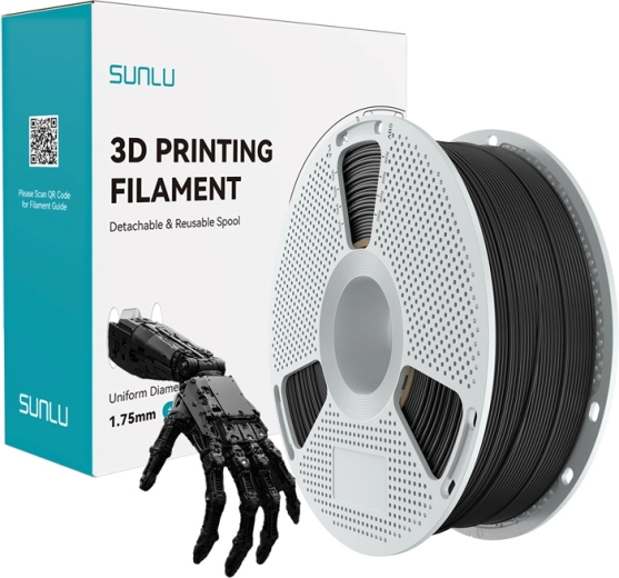 Filament de nailon Sunlu Easy PA, 1,75 mm, 1 kg, negru