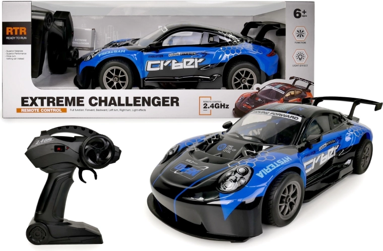 Mașină RC albastră cu telecomandă 48 cm 1:8 - 1 bucată