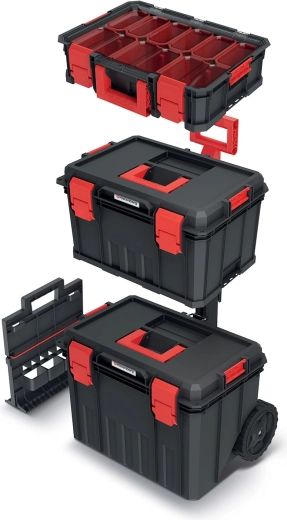Set de valize pentru unelte și organizator Modular Solution Kistenberg, negru
