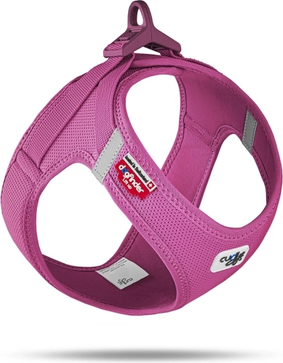 Ham pentru câini Curli Air-Mesh cu cataramă, fucsia XL (12–18 kg)