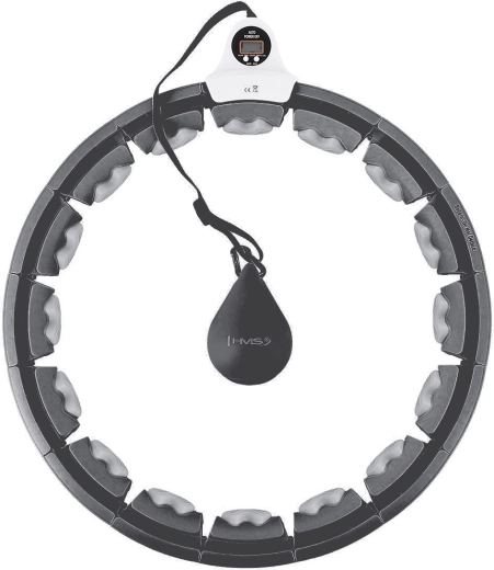 Hula hoop inteligent de masaj HMS cu greutate și contor