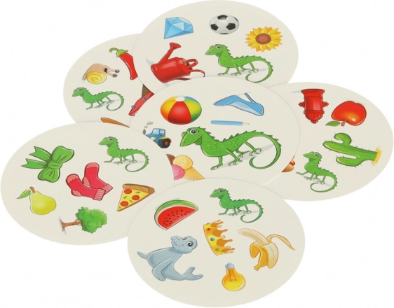 Un singur simbol comun pe fiecare pereche de cărți