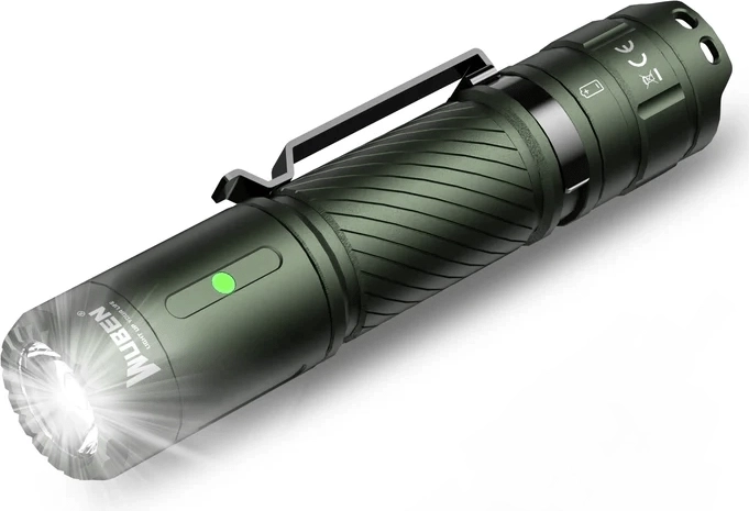Lanternă de buzunar Wuben C3 Army Green 1200 lm, verde