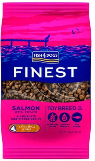 Granule pentru câini extra mici cu somon și cartofi 1,5 kg FISH4DOGS