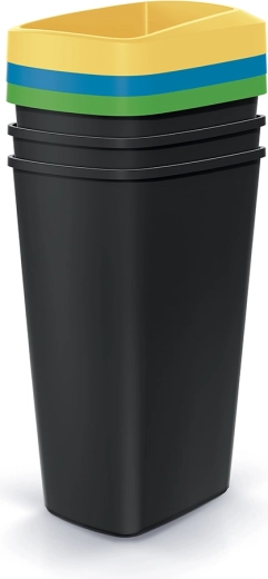 Set coșuri de gunoi Compacta Q Drop 3×45 l