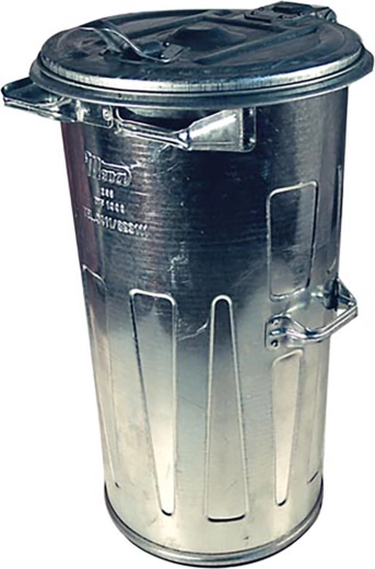 Recipient rotund zincat pentru deșeuri 110 l