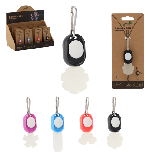 Mini lanternă LED pentru fermoar – mix de culori