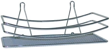 Etajeră de baie cromată 25 × 11 × 5,5 cm