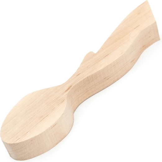 BeaverCraft semifabricat pentru sculptarea lingurilor – formă de frunză din arin